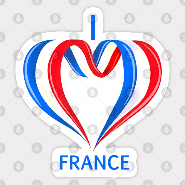 I love FRANCE Sticker by Miruna Mares